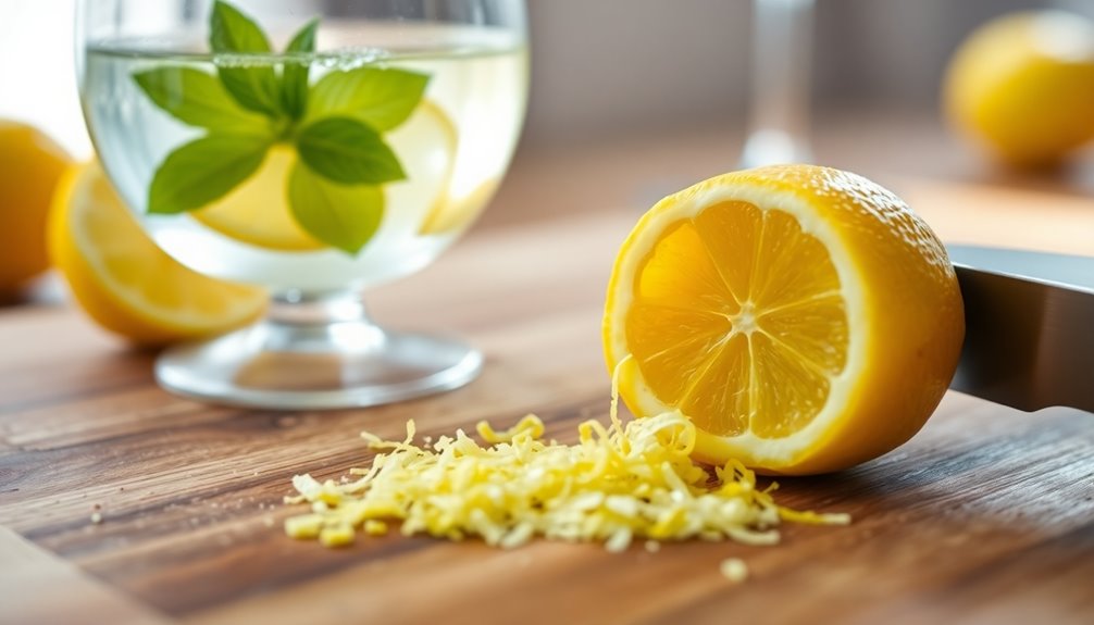 add lemon zest twist