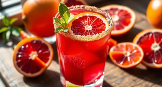 blood orange bourbon cocktail