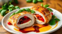 caprese inspired chicken dish