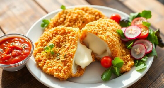 cheesy breaded meat dish