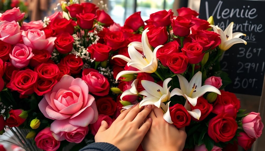 choosing romantic bouquet deals