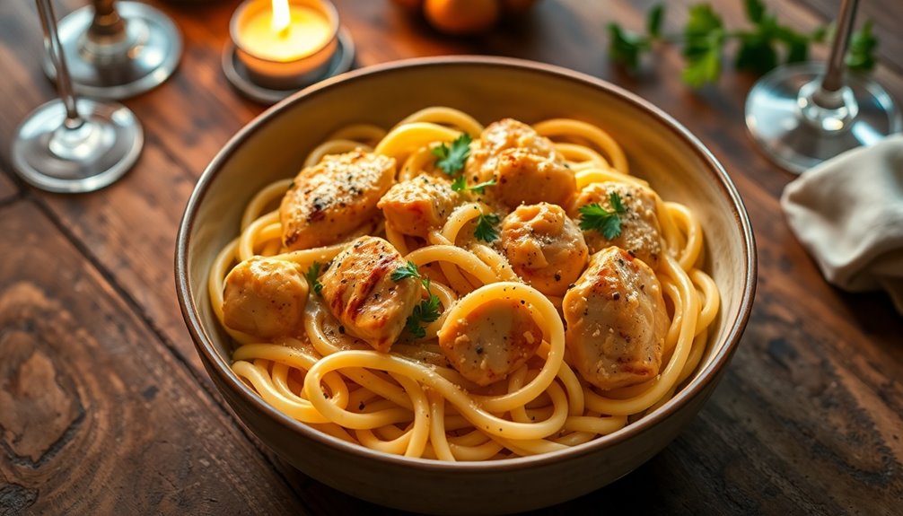 creamy chicken pasta dish