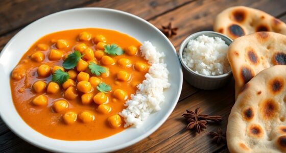 creamy spiced chickpea curry