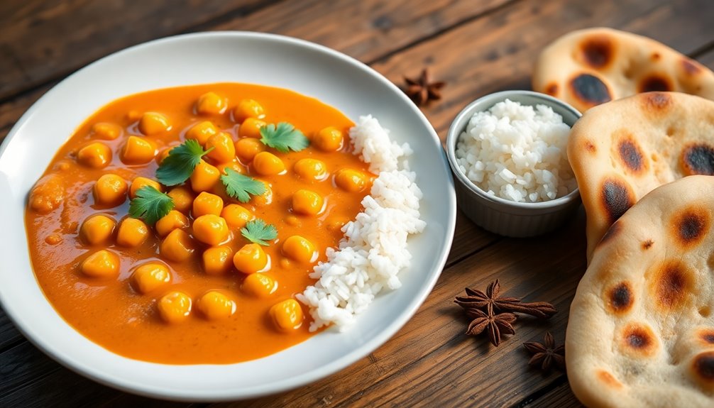 creamy spiced chickpea curry