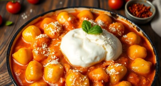 creamy vodka sauce gnocchi