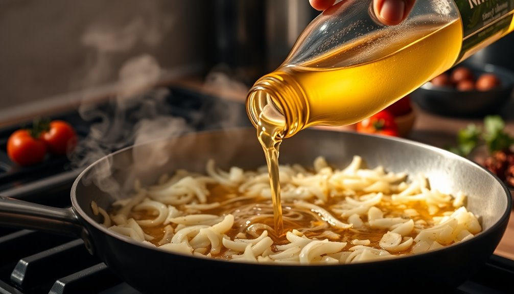 deglaze pan with wine