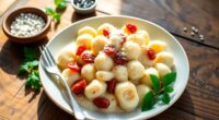 delicious creamy pancetta gnocchi