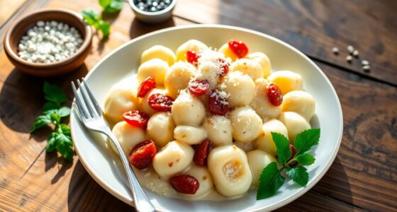 delicious creamy pancetta gnocchi