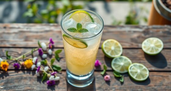 elderflower infused sparkling drink