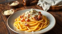 elevated spaghetti carbonara recipe