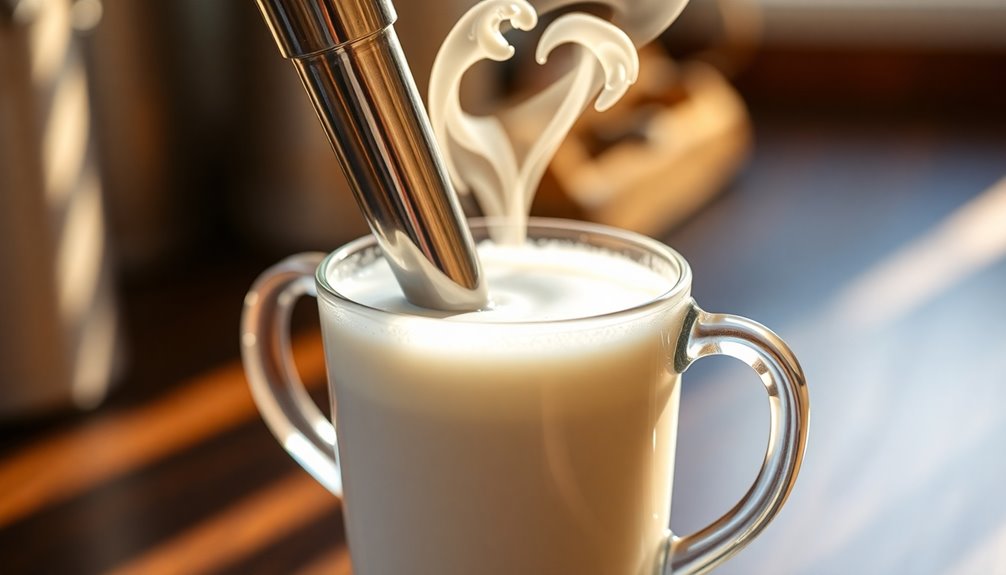 froth milk for creaminess