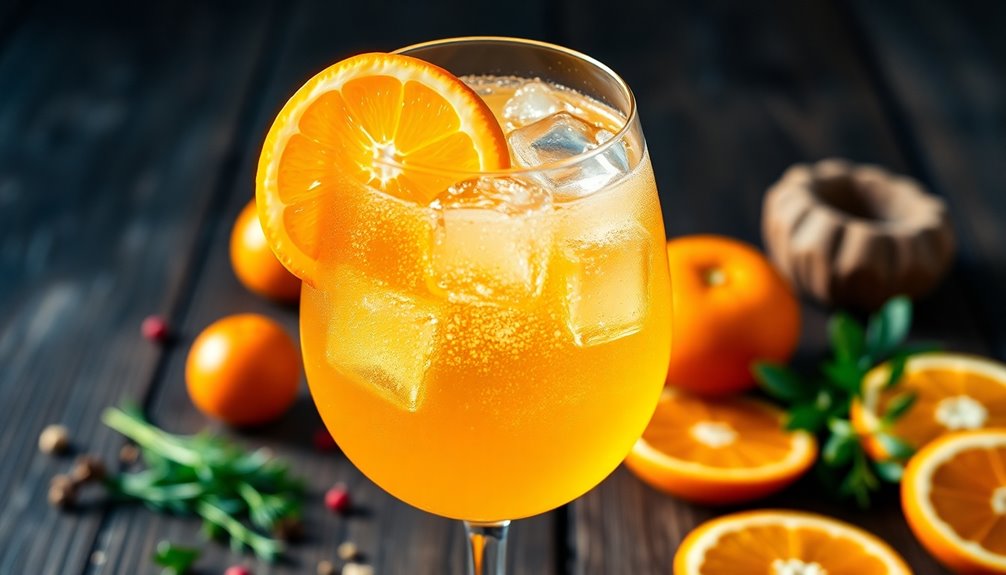 garnish drink with orange