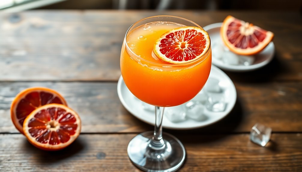 garnish with blood orange