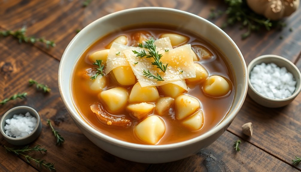 gnocchi soup with onions