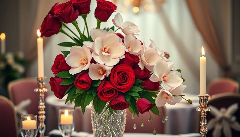 luxury valentine flower arrangements