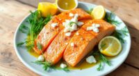 mediterranean style salmon dish