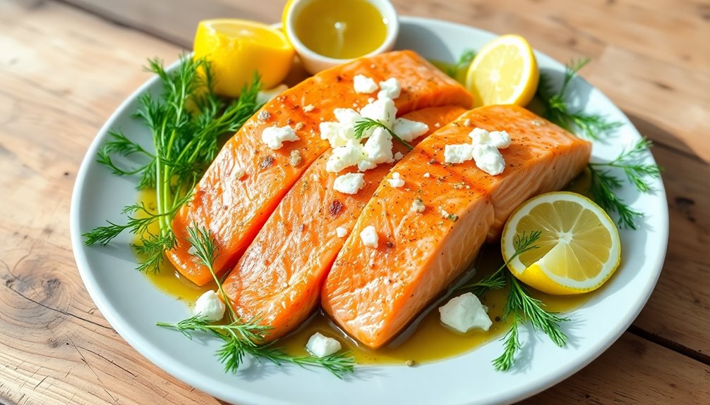 mediterranean style salmon dish