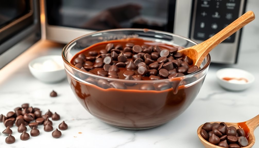 melt chocolate using microwave