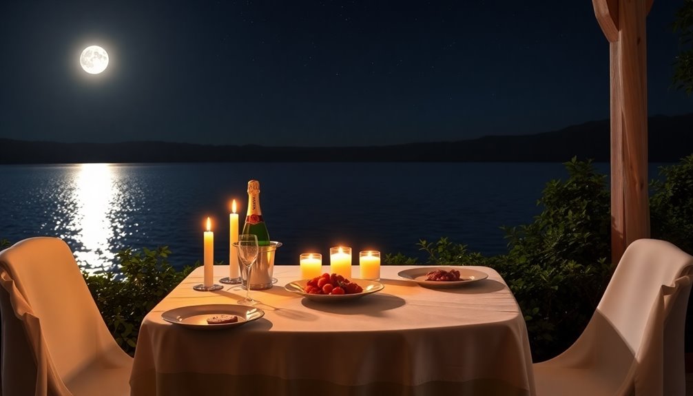 moonlit dinner memories created