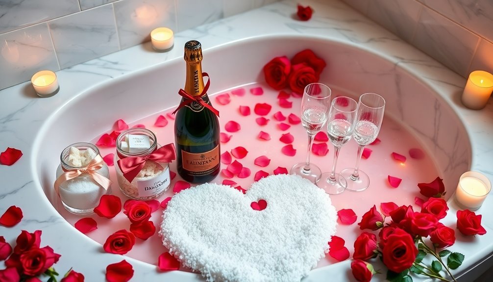 personalized romantic bath gifts