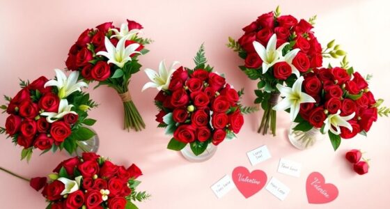 personalized valentine bouquet options