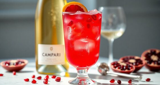 pomegranate flavored sparkling drink