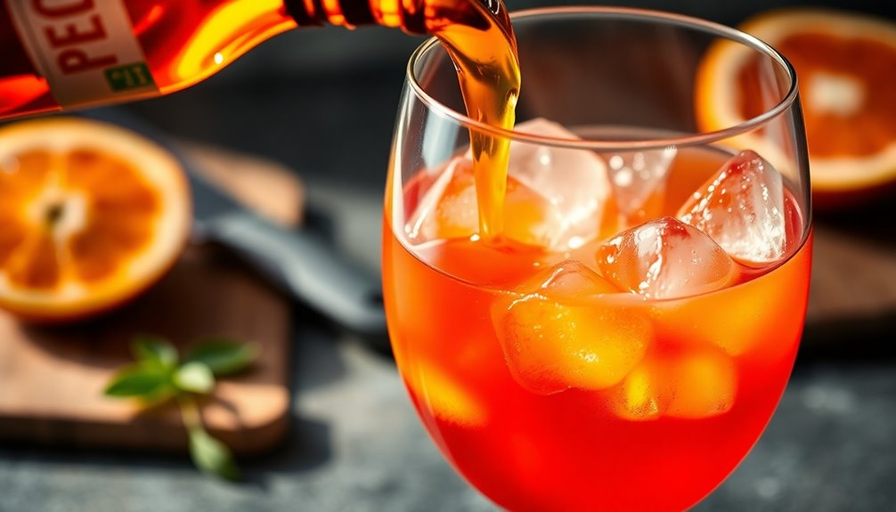 pour aperol with care