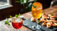 refreshing italian aperitif cocktail