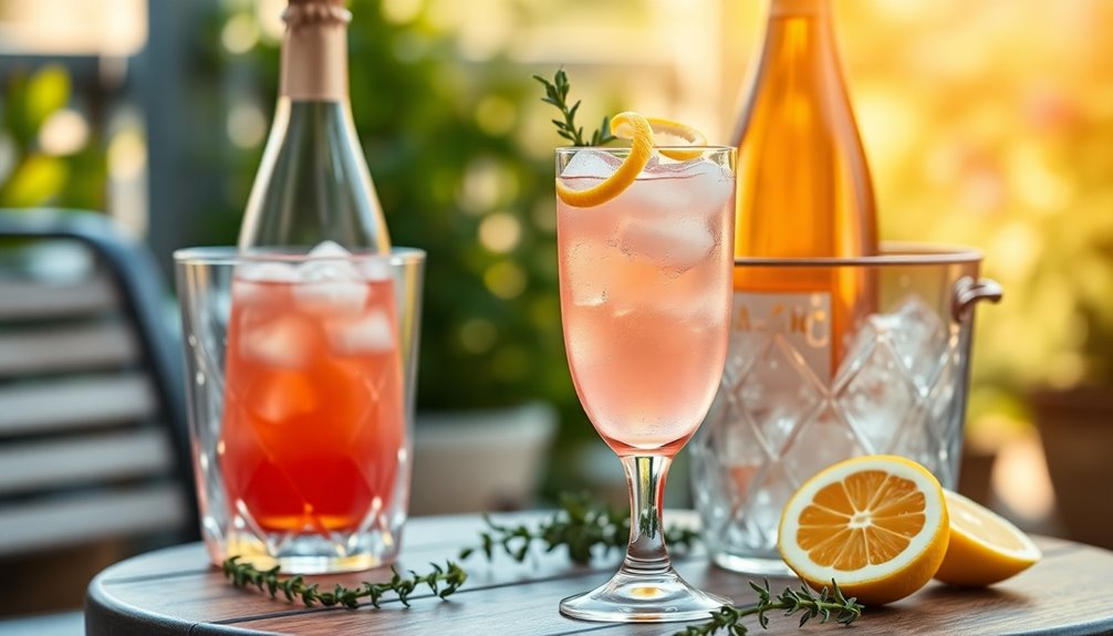 refreshing sparkling wine cocktail