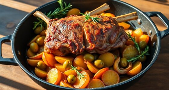 roast lamb with potatoes