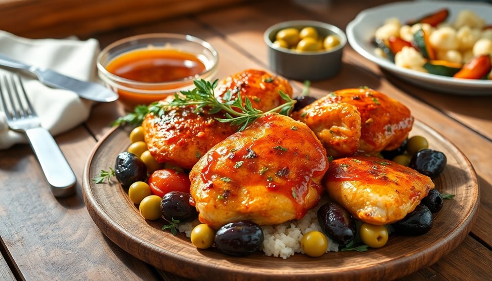 savory mediterranean chicken dish