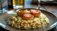 scallops with champagne risotto