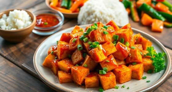 spicy fried tofu dish