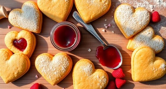 sweet heart shaped treats