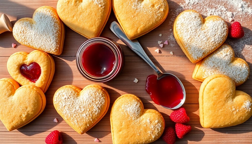 sweet heart shaped treats