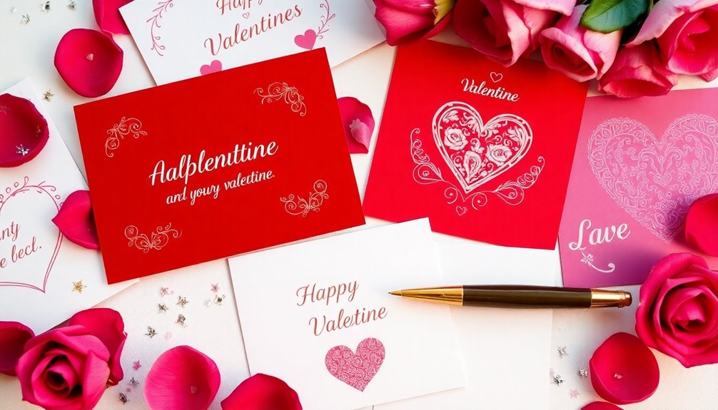 valentine card gift selection