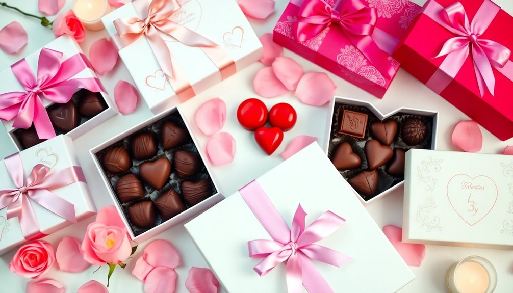 valentine chocolate box selection