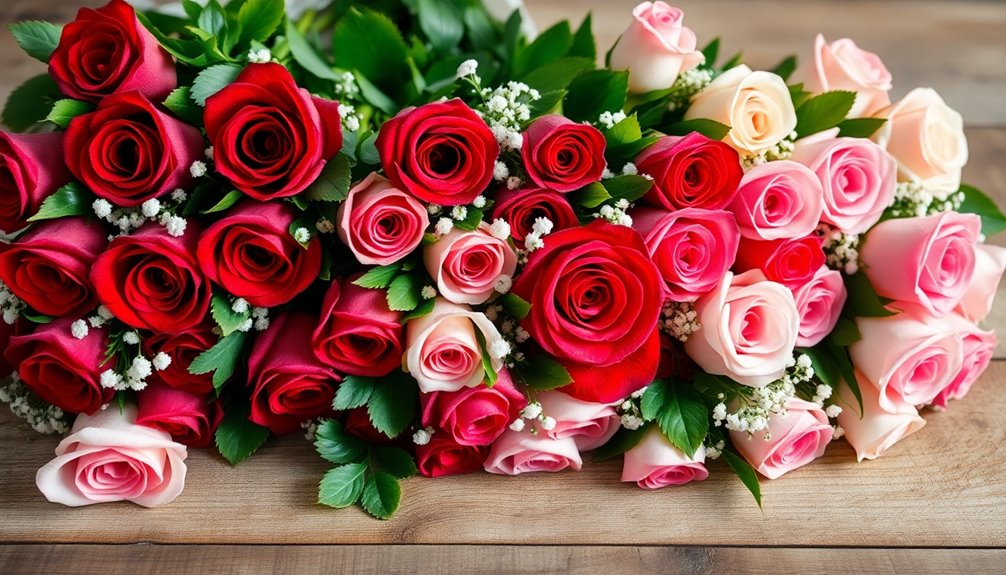 valentine s day rose bouquets