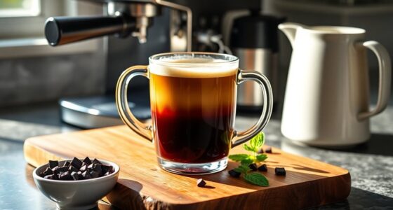 wine infused coffee beverage