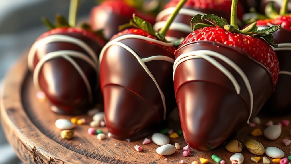 chocolate dipped strawberry elegance