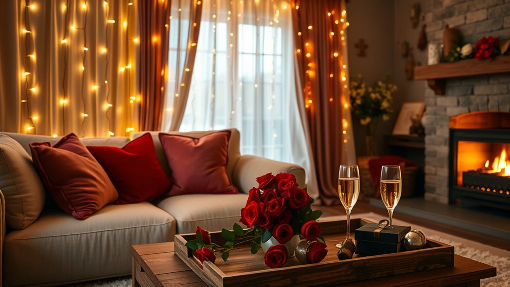 create cozy romantic ambiance