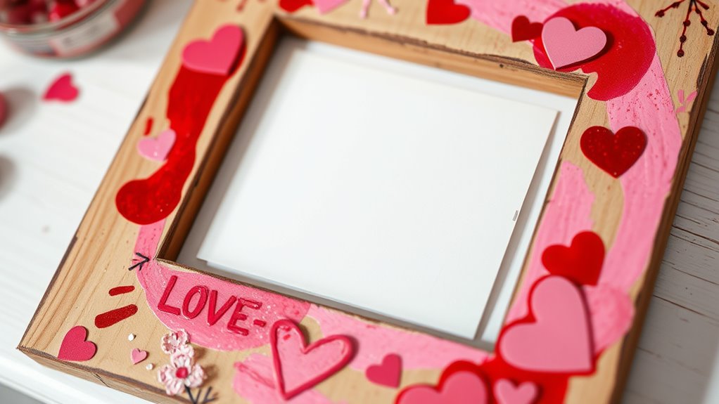 decorate with paint and embellishments