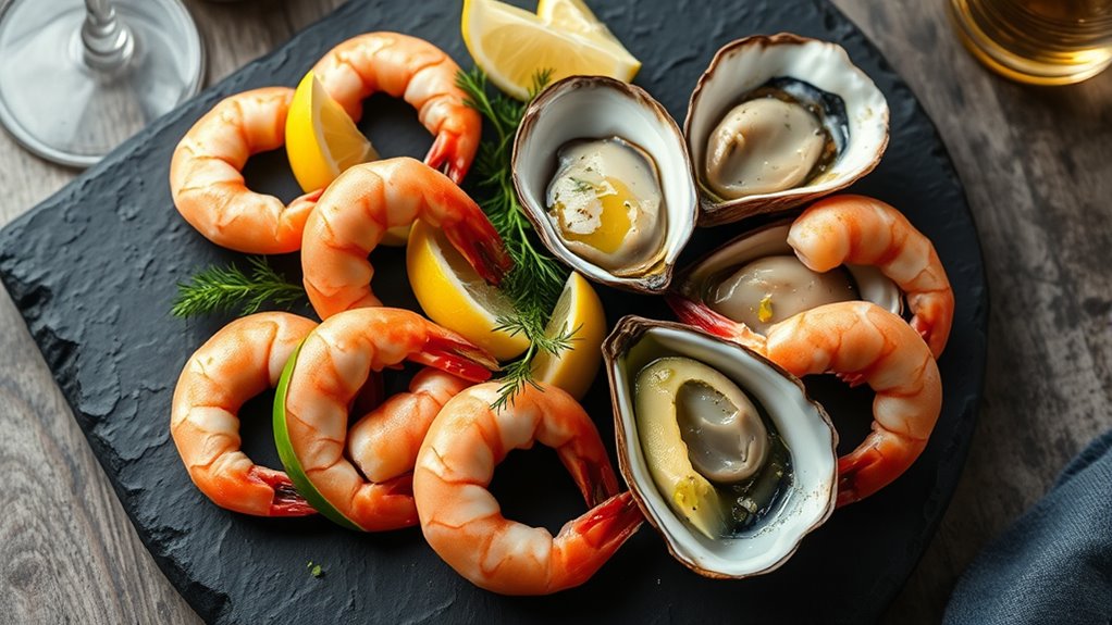 elegant low carb seafood platter