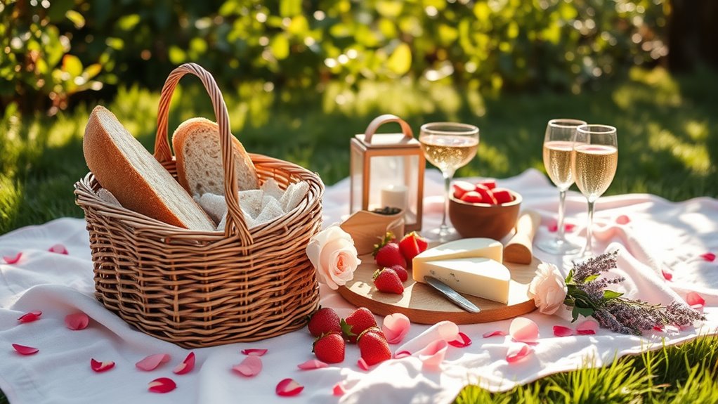 elegant romantic picnic menu
