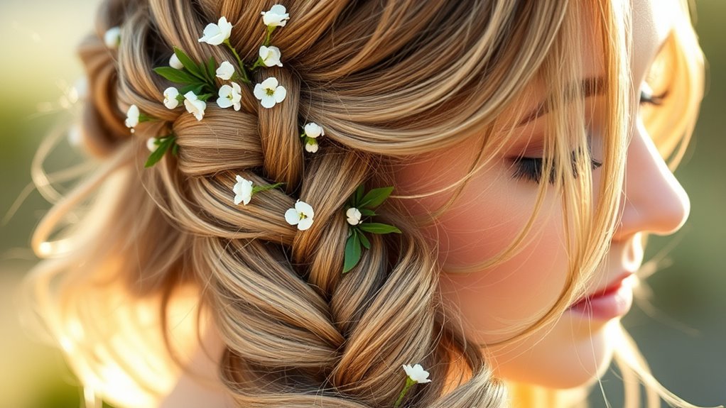 floral braided boho style