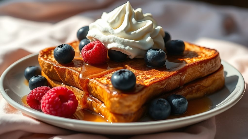 french toast with berries