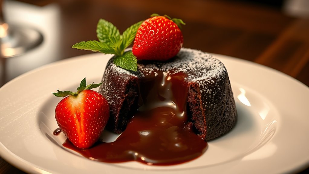 gooey chocolate molten delight