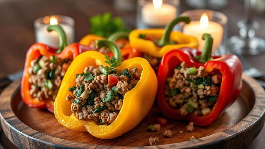 healthy stuffed bell peppers