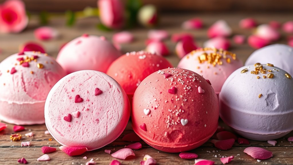 homemade romantic bath bombs