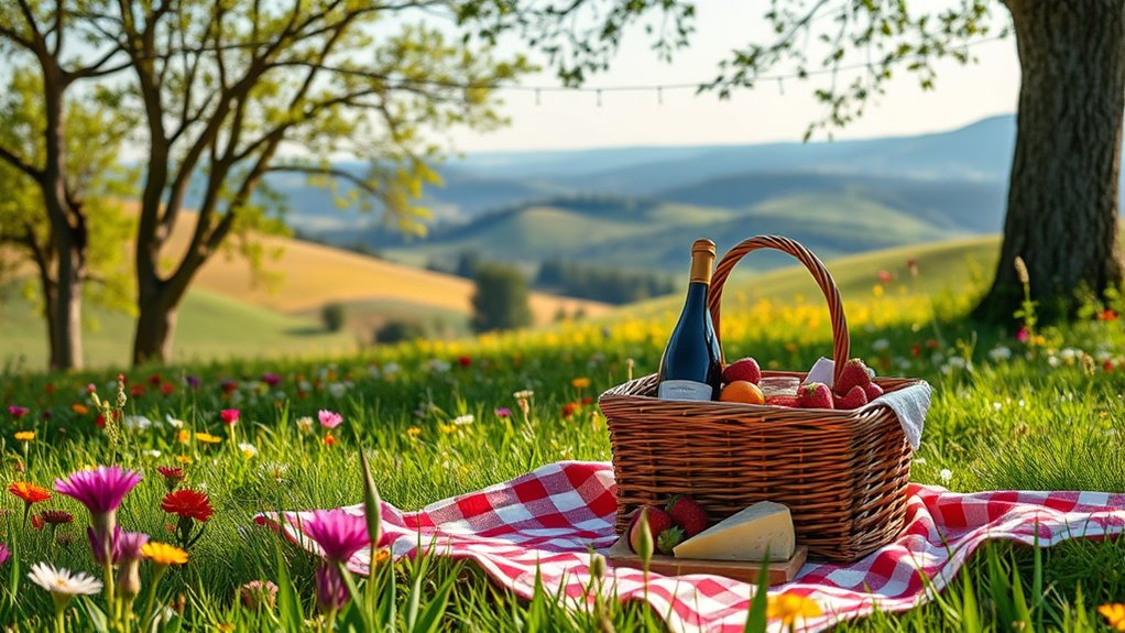 ideal romantic picnic spot